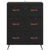  Komoda Crni Hrast 69,5 x 34 x 90 cm Konstrukcijsko drvo | shoptok.hr