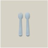 Interbaby silikonski set pribora za jelo Blue Grey Cijene