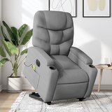 Maison Chic Električni masažni naslanjač - Relax naslanjač s funkcijo vstajanja svetlo siv, (22042547) | Shoptok.si