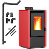 THUNDER Peč na pelete – Wi-Fi upravljanje, 16 kg rezervoar, avtomatsko ogrevanje ® LEYLA-RED 6,3 kW, (5000098555) | Shoptok.si