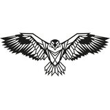 Wallity Zidna dekoracija Eagle3, 100x44 cm, 1,2 mm, crna | Eponuda.ba