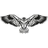Wallity Zidna dekoracija Eagle3, 100x44 cm, 1.5 mm, Crna Cene