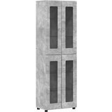  Set TV komoda s ladicama Betonski sivi Konstruirano drvo | shoptok.hr