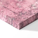  Slika - Figure on Pink Background (1-part) - Female Silhouette in Marble 80x120 Na talijanskom platnu | shoptok.hr
