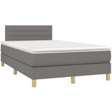  Box spring s madracem LED tamnosivi 120 x 200 cm tkanina | shoptok.hr