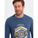 Ombre Men's collegiate style printed longsleeve - blue | shoptok.hr