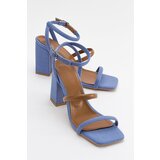 LuviShoes Ollos Women's Jeans-tanned Heeled Sandals cene