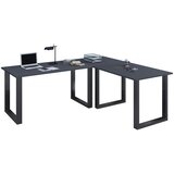 MID.YOU KOTNA PISALNA MIZA kovina, leseni material antracit, črna | Shoptok.si