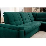 ELTAP Zelena žametna raztegljiva/s prostorom za shranjevanje kotna sedežna garnitura (desni kot/v obliki črke L) Sado – | Shoptok.si