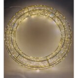  Božićna LED girlanda od 40 cm, 600 mikro LED dioda – topla bijela s hladnim svjetlucanjem | shoptok.hr