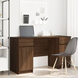 vidaXL Miza Rjava Oreh 140x49x76 cm Inženirski les | Shoptok.si