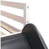  Krevet na kat s toboganom i ljestvama bijeli 90x200 cm borovina | shoptok.hr
