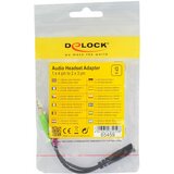 Delock adapter AVDIO Jack 3,5Ž 4-pin-2x 3,5M stereo CTIA 65459, (21028086) Slike