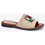 Boto Women's Flat Sandals With Decoration Gold Clelione | ePonuda.com