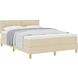  Krevet s box springom s madracem Krem 140x200 cm Tkanina | shoptok.hr