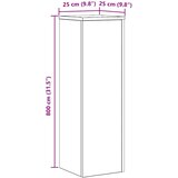  Stalak za biljke 2 pcs Crni hrast 25 x 25 x 80 cm | shoptok.hr
