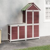 vidaXL vrtna lopa 2-delni komplet mocha trdna borovina | Shoptok.si