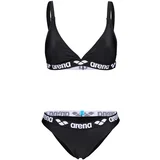 Ženski kupaći Elastic Solid Bikini Trian, Crni