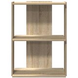 vidaXL Regal za knjige s 3 razine boja hrasta 60x30x80 cm drveni | shoptok.hr