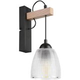  Zidna lampa LEANDRA 1xE27/15W/230V hrast/crna | Eponuda.com