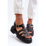 Boto FD1 Women's Black Roman Sandals Rosarose | Shoptok.si