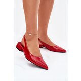 Boto Lacquered Ballerinas On Low Heel Red Testori | shoptok.hr