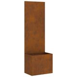 vidaXL Zaslon za zasebnost v vrtu Rjav 50 x 140 cm Odporno jeklo | Shoptok.si