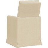 Trpezarijske stolice 2 pcs Krema 57 x 67 x 98 cm tkanina | Eponuda.com