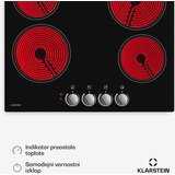 Klarstein EasyCook steklokeramična kuhalna plošča | 4 kuhališča | 5800 W | 11 stopenj moči | 60 cm | Shoptok.si