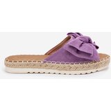 Boto Womens Platform Sandals With Weaving And Bow Purple Alpireda | ePonuda.com