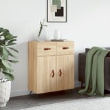 vidaXL Komoda sonoma hrast 69,5x34x90 cm inženirski les Cene