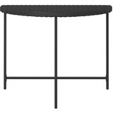  Vrtni stol crni 100 x 50 x 75 cm od poliratana | Eponuda.com
