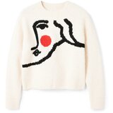 Desigual Pulover 'TRAZO' crvena / crna / bijela Cijene