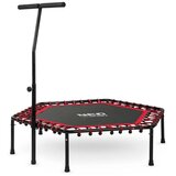Neo-Sport fitness trampolin s ručkom 127 cm – šesterokutni, crveni | shoptok.hr