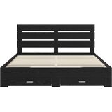  Krevetna konstrukcija Crni hrast 180 x 200 cm Konstruirano drvo | shoptok.hr