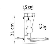 Nice Lamps Bijela stolna lampa (visina 31 cm) Viking – | shoptok.hr