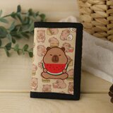  Novčanik s preslatkim motivom kapibare s lobenicom 12.5 x 8.5cm | Shoptok.si