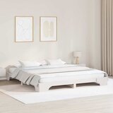  Krevetna konstrukcija Bijelo 200 x 200 cm Čvrsto borovo drvo Bijela 207 x 207 x 17 cm | Shoptok.si
