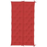  Jastuk za vrtnu klupu crveni 200x(50+50)x7 cm od tkanine Oxford | shoptok.hr