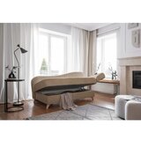 Miuform Smeđe-siva ležaljka od samta (s desnim kutom) Chic Charlotte – | shoptok.hr