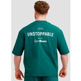 GymBeam muška oversized majica unstoppable green