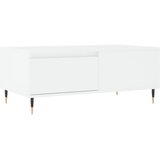 Maison Chic Klubska mizica - kavna mizica - Nizka mizica bela 90x50x36,5 cm inženirski les, (21754587) | Shoptok.si