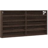  The living store vitrina rjav hrast 100x8,5x50 cm inženirski les - vitrina, (21496072) | Shoptok.si