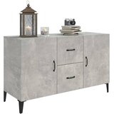  Komoda siva boja betona 100x36x60 cm od konstruiranog drva | shoptok.hr