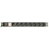 Gembird EG-PDU-014-C14 power distribution unit (PDU) 8 AC outlet(s) 1U Black Cijene
