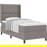 vidaXL Box Spring Postelja z Blazino Taupe 100x200 cm Tkanina, (22083333) Cene