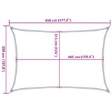  Jedro za zaštitu od sunca 160 g/m² narančasto 3,5 x 4,5 m HDPE | shoptok.hr