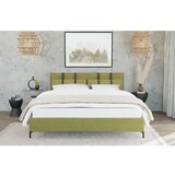 Ropez Svetlo zelena oblazinjena zakonska postelja z letvenim dnom 180x200 cm Tulsa – | Shoptok.si