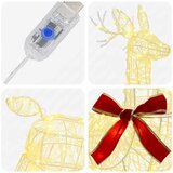  3D Božićni irvas LOVIISA 140 LED lampica Topla bijela - Topla bijela | shoptok.hr