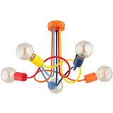  Dečiji prislonjen plafonski luster WINGO 5xE27/15W/230V u šarenim bojama | Eponuda.com